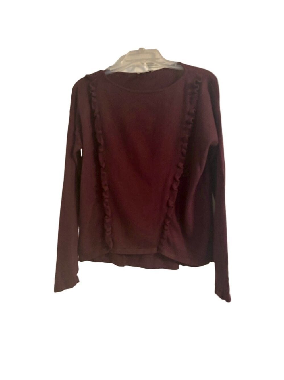 Women's Loft Burgundy Long Sleeve Sweater Size S